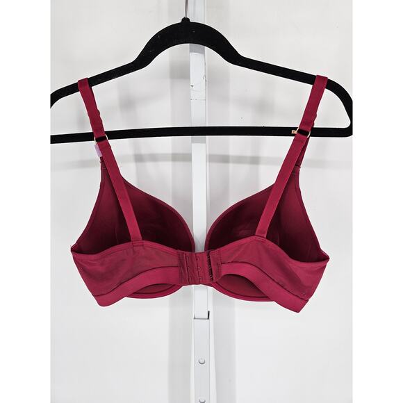 Secret Treasures Womens Sz 36DD Lightly Padded T Shirt Bra Dark Red NEW - Picture 3 of 4